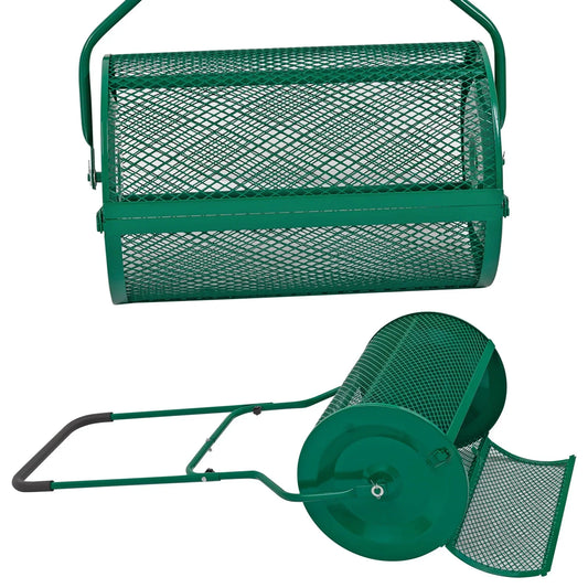 Brothers HVAC LLC 76L Lawn Compost Spreader Top Dress Soil/Fertiliser/Seed Heavy Duty Garden Roller