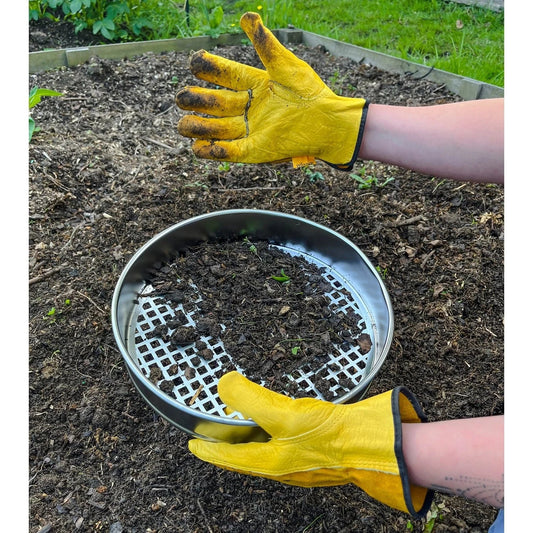 Brothers HVAC LLC Heavy Duty Garden Riddle, 30cm Potting Sieve, Mesh Soil/Compost Sift