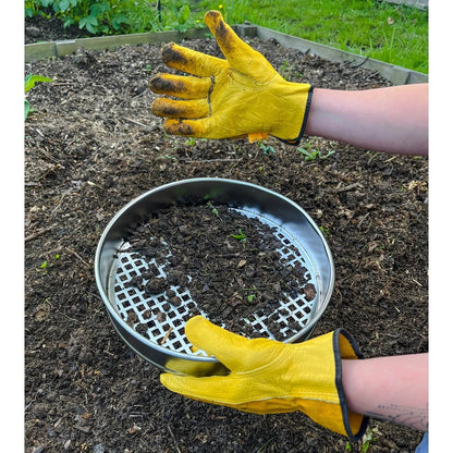 Brothers HVAC LLC Heavy Duty Garden Riddle, 30cm Potting Sieve, Mesh Soil/Compost Sift