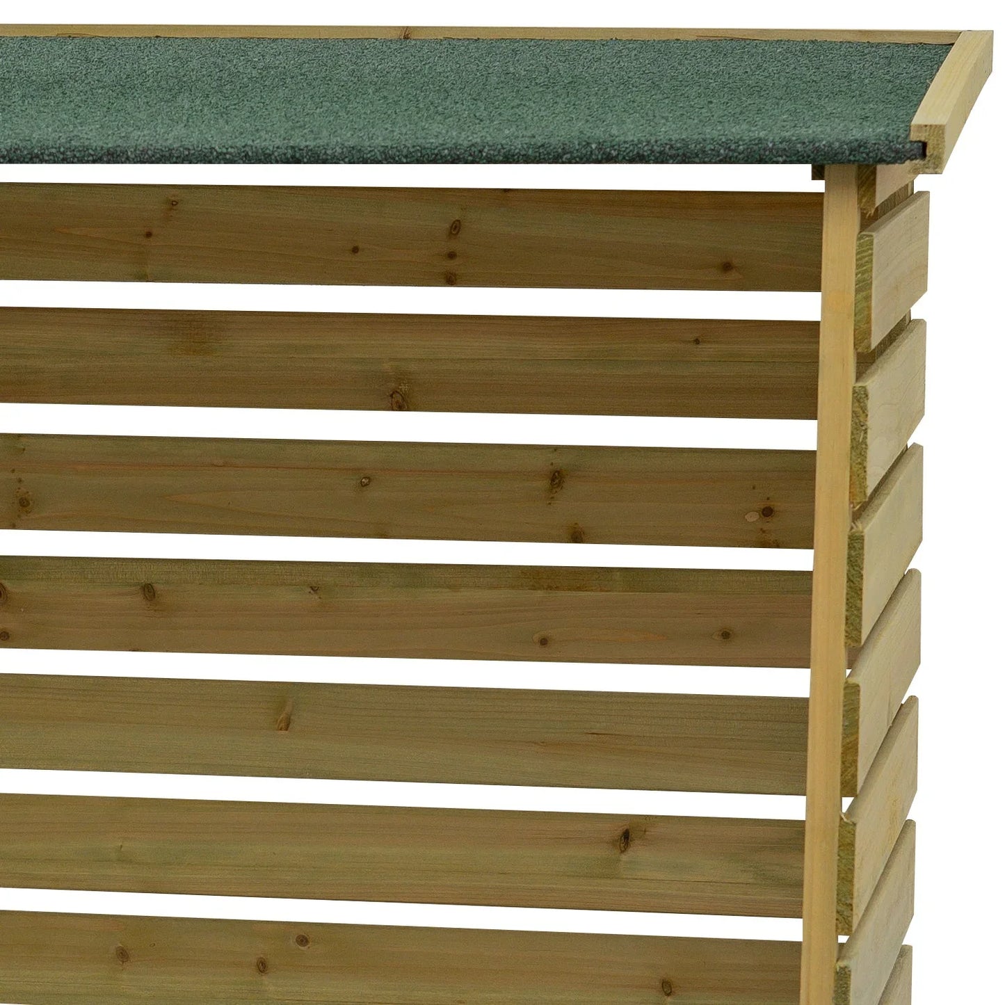 Brothers HVAC LLC Treated Wooden Heavy Duty Log Store Garden Storage Shed